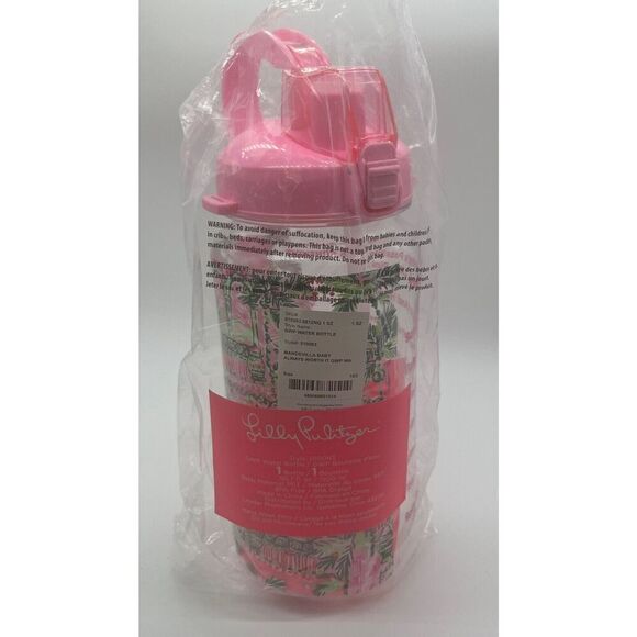 LILLY PULITZER WATER BOTTLE TRAVEL CUP 50 OZ ALWAYS WORTH IT NWT NEW MANDEVILLA